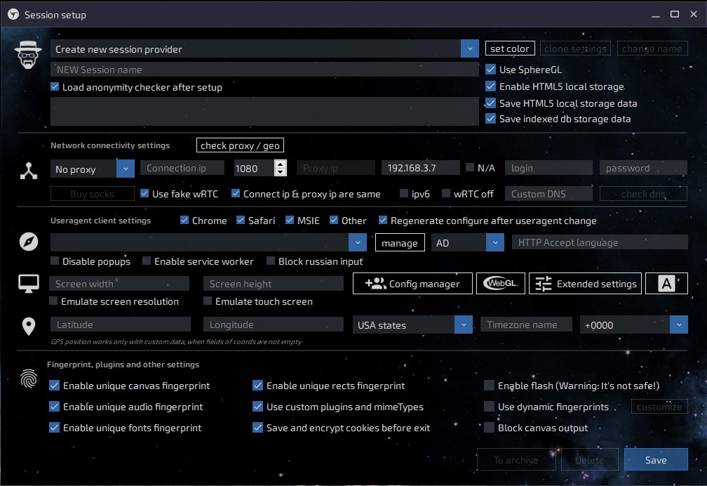 Мануал по работе с Linken Sphere. Часть 2