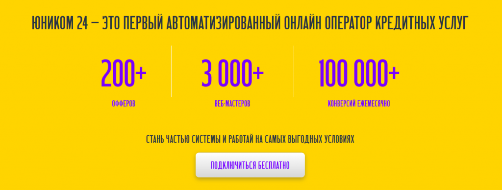 Обзор партнерки Юником24