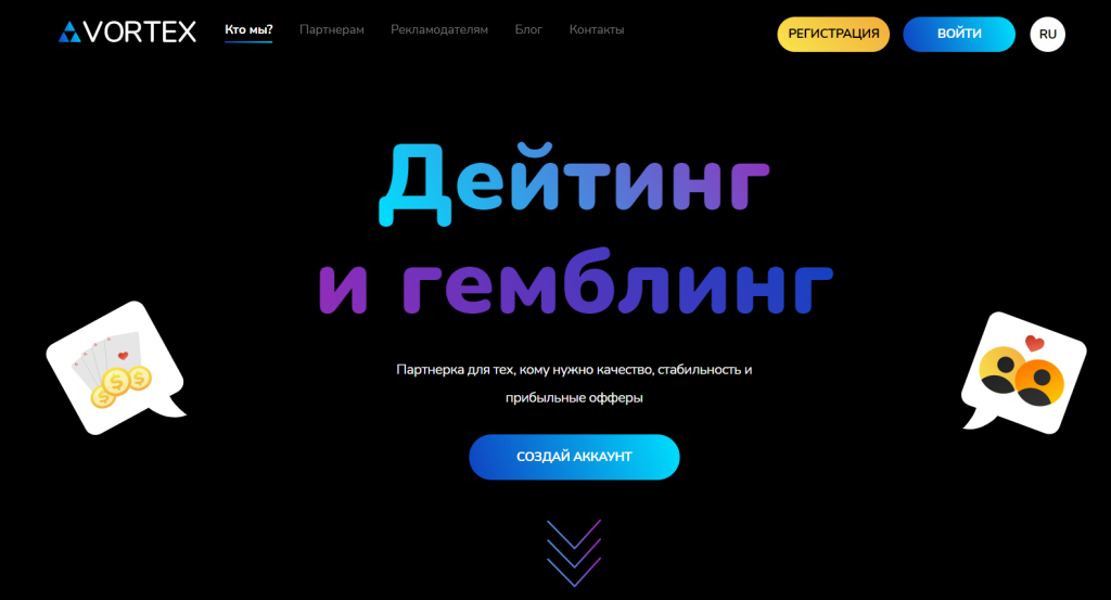 Обзор партнерки VortexAds