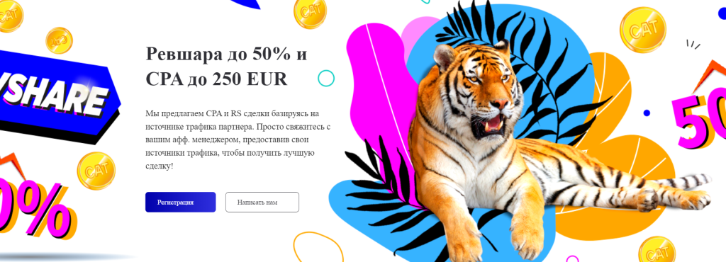 выплаты партнерки CatAffs