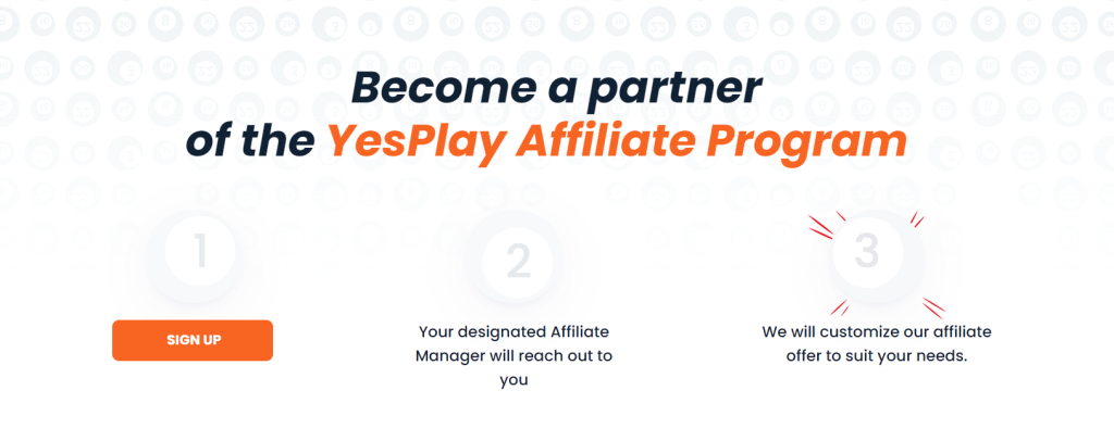 регистрация партнерка YesPlay Affiliates